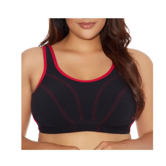 Goddess Plus Size Soft Cup Sport Bra - Black NWT - Picture 1 of 1